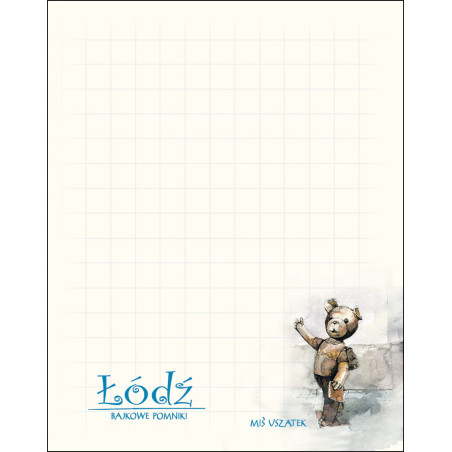 Notes Akwarela Miś Uszatek niebieski