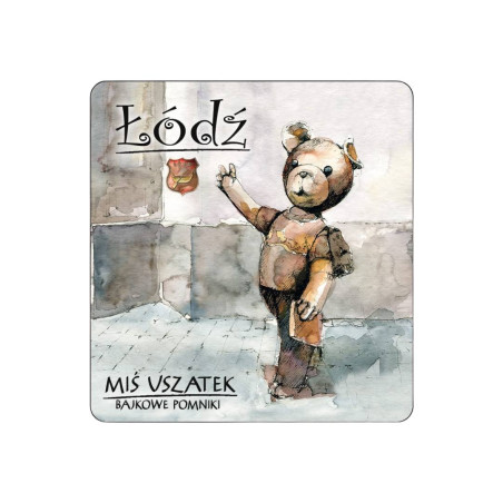 Magnes z Łodzi Miś Uszatek Bajkowe Pomniki Akwarela