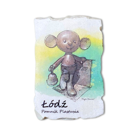 Magnes cegiełka Łódź Pomnik Plastusia