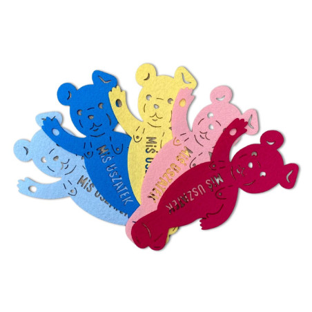 Zakładka do książki filcowa Miś Uszatek