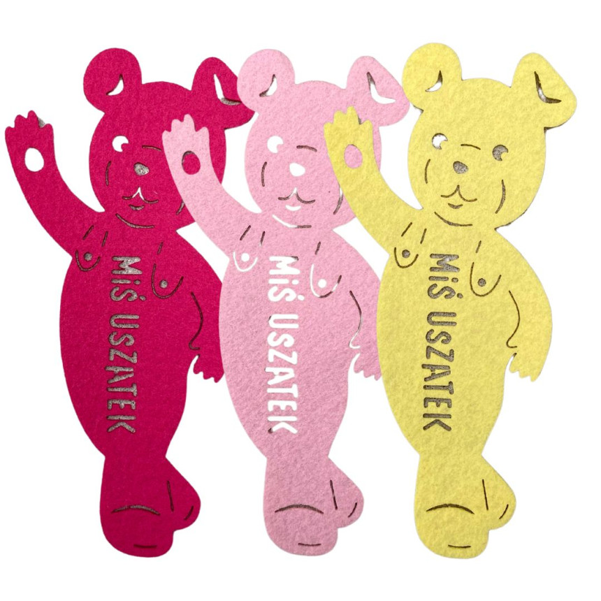 Zakładka do książki filcowa Miś Uszatek