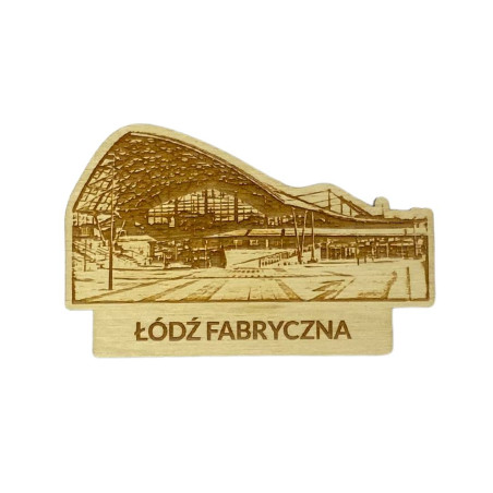 Magnes drewniany Łódź Fabryczna