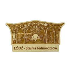 Magnes drewniany Łódź Stacja Jednorożców