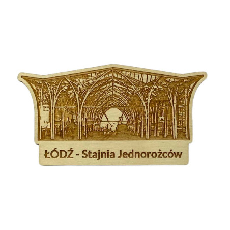 Magnes drewniany Łódź Stacja Jednorożców