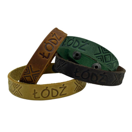 Skórzana bransoleta 22cm Łódź