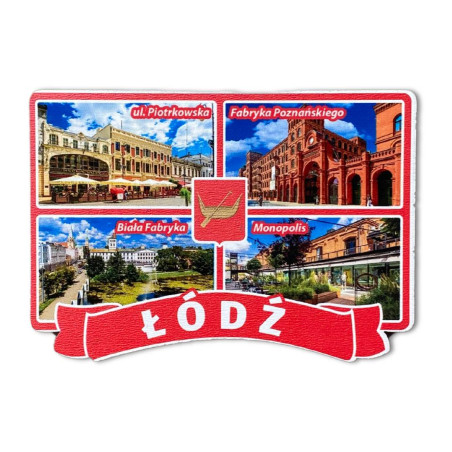 Magnes drewniany multi Łódź ul. Piotrkowska