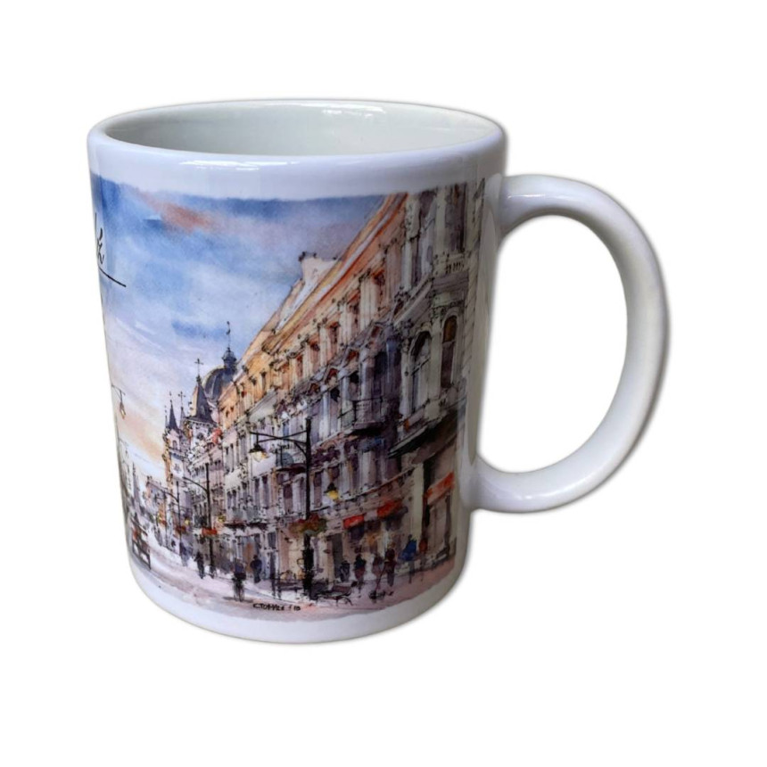 Kubek Łódź Akwarela Piotrkowska