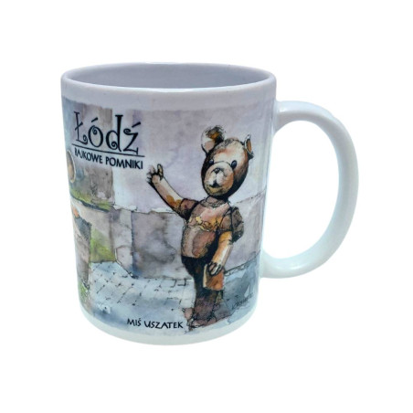 Kubek Łódź Akwarela Bajkowe Pomniki Miś Colargol