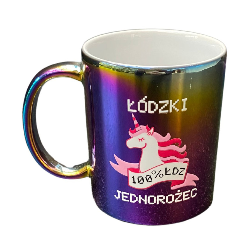 Kubek tęczowy Łódzki Jednorożec 250ml