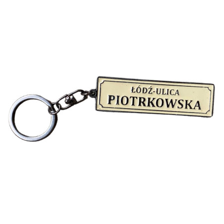 Brelok metalowy Łódź Ulica Piotrkowska