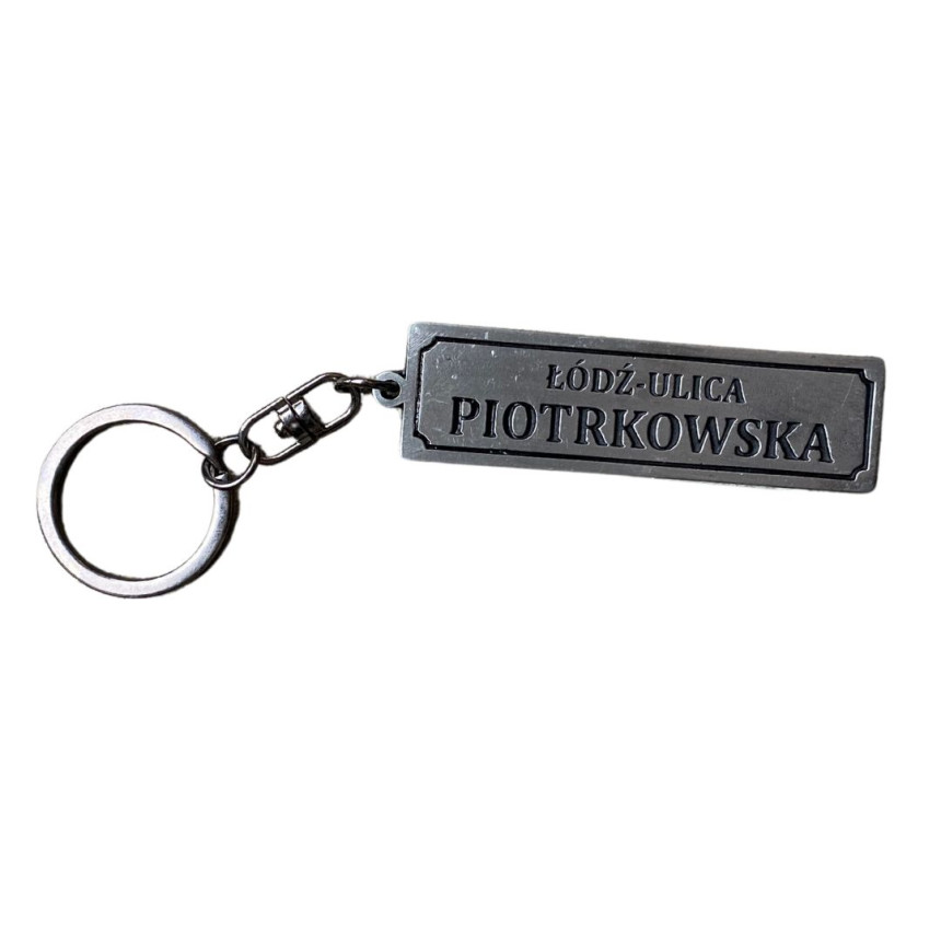 Brelok metalowy Łódź Ulica Piotrkowska