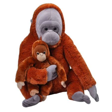 ORANGUTAN pluszak WILD MOM&BABY 76cm