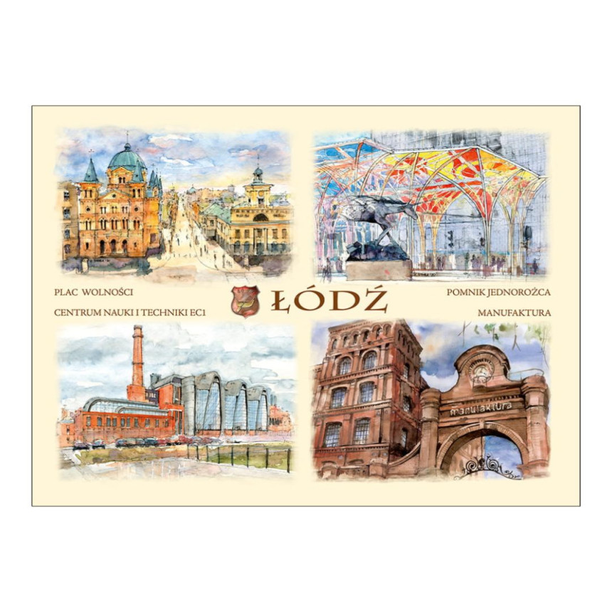 Pocztówka B6 Łódź Manufaktura