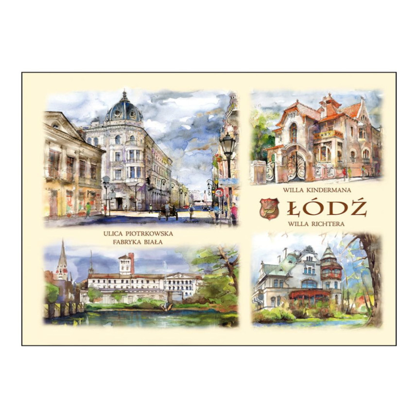 Pocztówka B6 Łódź Biała Fabryka