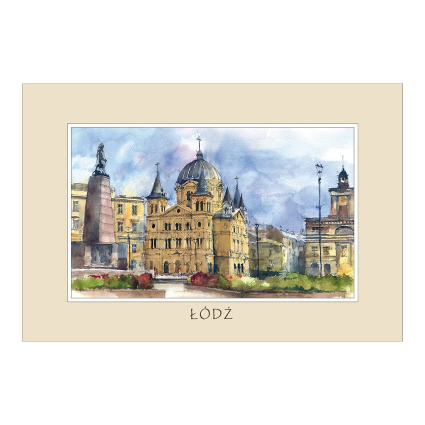 Reprodukcja 10x15cm Łódź Plac Wolności 2