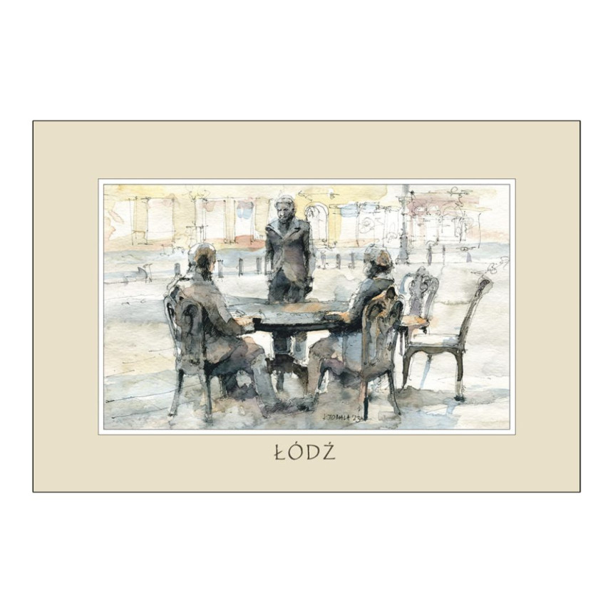 Reprodukcja 10x15cm Łódź Trzech Fabrykantów