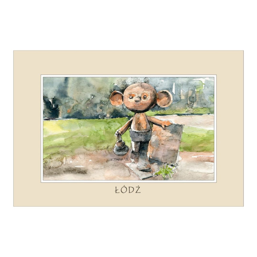 Reprodukcja 10x15cm Łódź Bajkowe Pomniki Plastuś