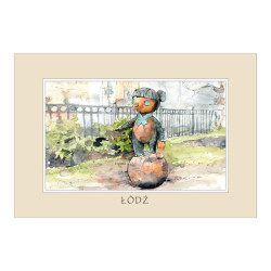 Reprodukcja 10x15cm Łódź...