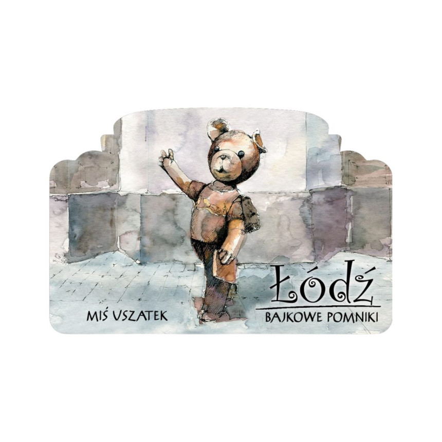 Magnes z Łodzi Miś Uszatek Akwarela
