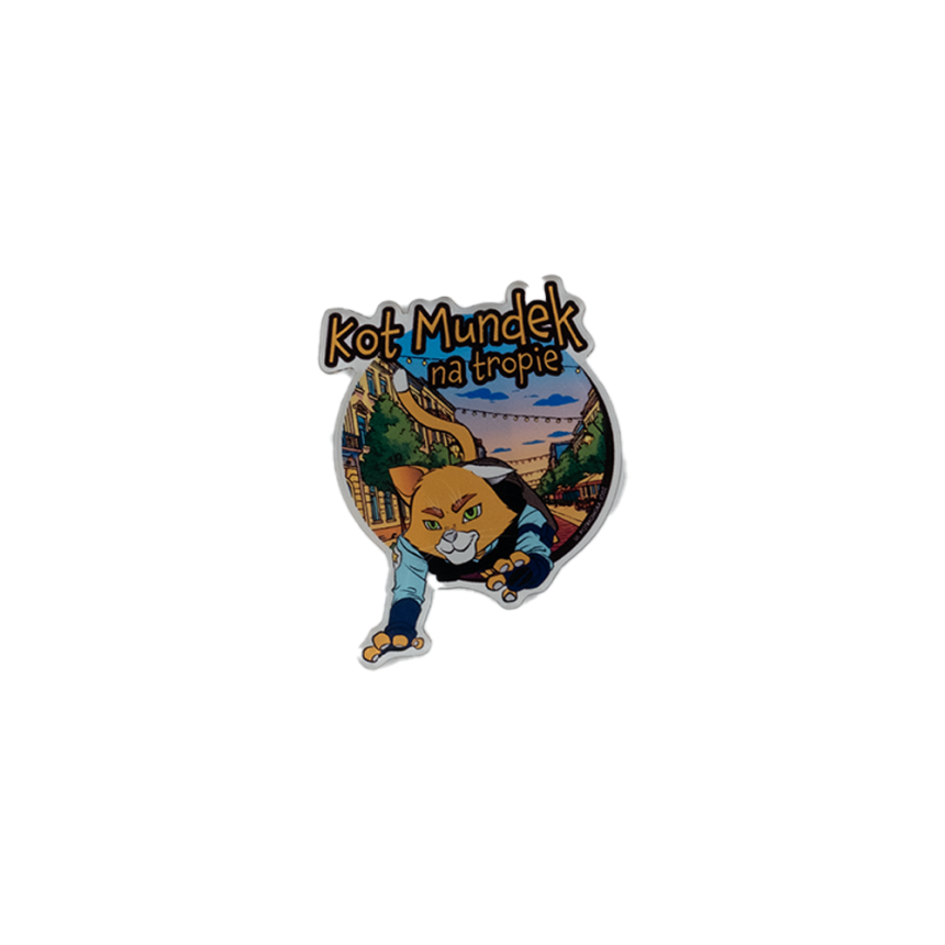 Magnes akrylowy KOT MUNDEK Piotrkowska