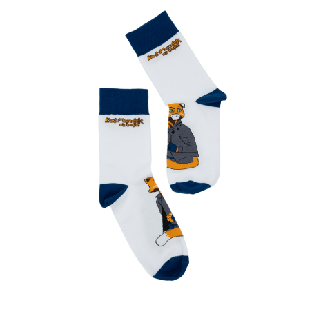 Skarpetki KOT MUNDEK granatowe