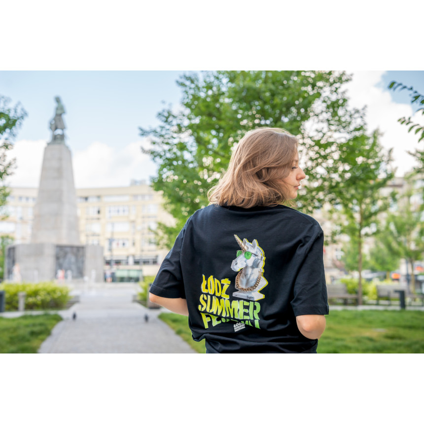 Oficjalna koszulka oversize Łódź Summer Festival Jednorożec