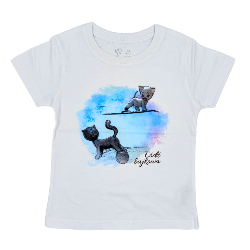 Koszulka dziecięca Bajkowa z Kotem Filemonem i Bonifacym