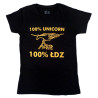 Koszulka 100% UNICORN czarna damska