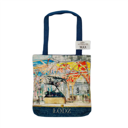 Torba Akwarela Łódź Stajnia Jednorożców Granatowa 2