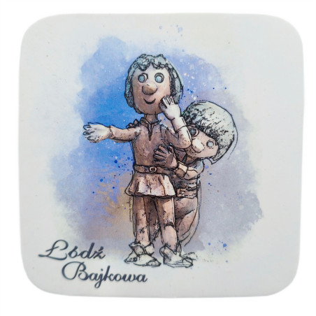 Podkładka pod kubek Bajkowa Maurycy i Hawranek