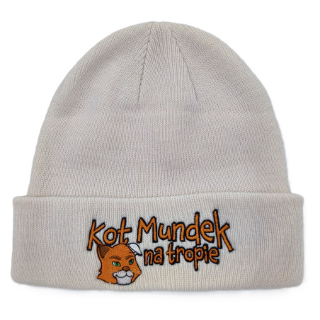 KOT MUNDEK CZAPKA EKRI