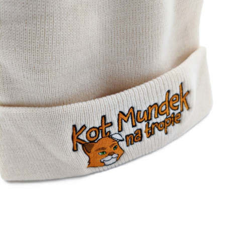KOT MUNDEK CZAPKA EKRI