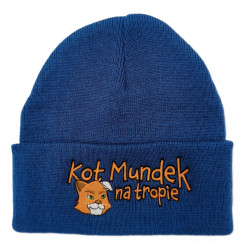 KOT MUNDEK CZAPKA NIEBIESKA