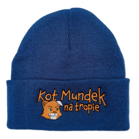 KOT MUNDEK CZAPKA NIEBIESKA