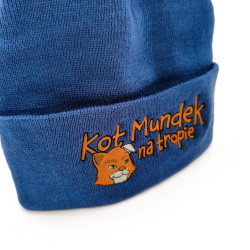 KOT MUNDEK CZAPKA NIEBIESKA