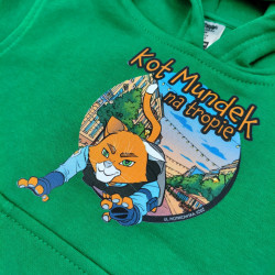KOT MUNDEK BLUZA ZIELONA DZIECIĘCA