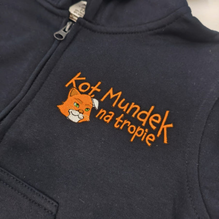 KOT MUNDEK BLUZA ROZPINANA GRANATOWA DZIECIĘCA