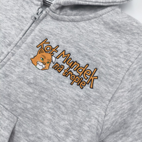 KOT MUNDEK BLUZA ROZPINANA SZARA DZIECIĘCA