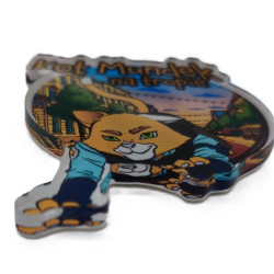 Magnes akrylowy KOT MUNDEK Piotrkowska