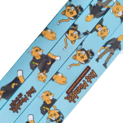 Smycz KOT MUNDEK błękitna