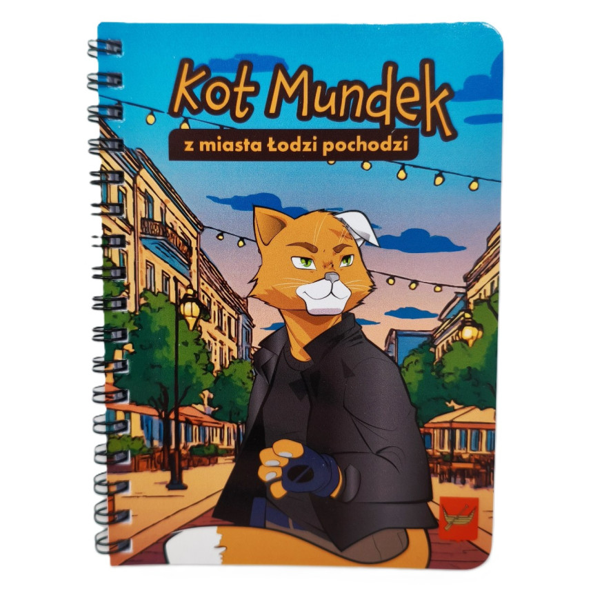 Notes spiralowy A6 KOT MUNDEK Piotrkowska