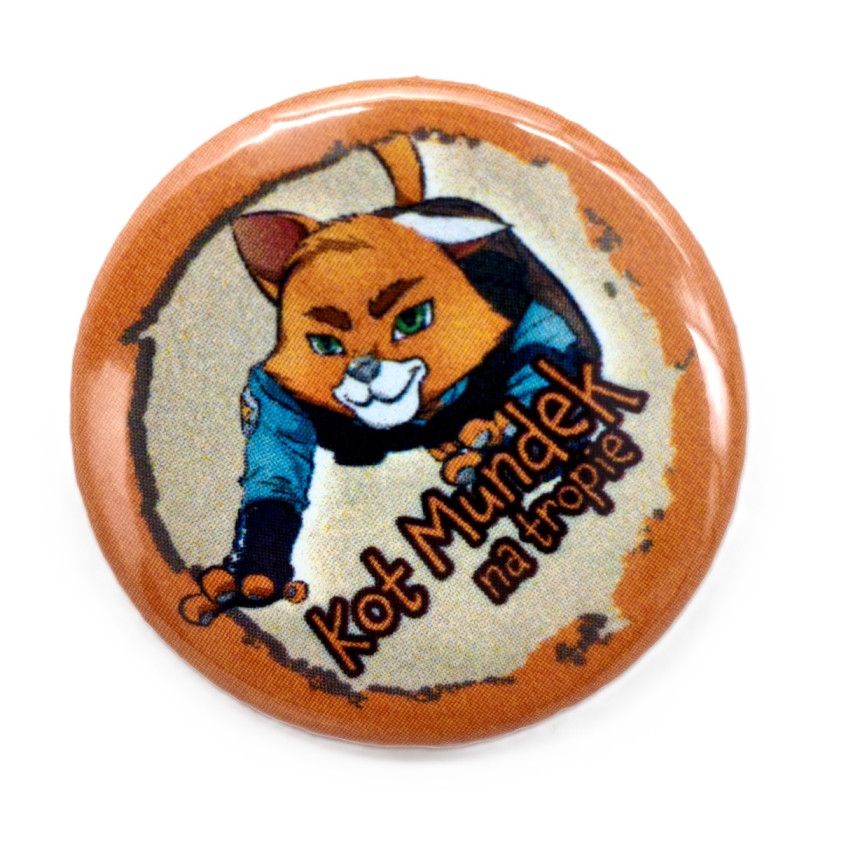 Przypinka KOT MUNDEK na tropie