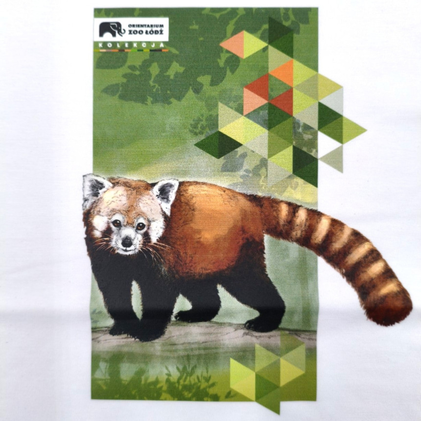 KOSZULKA PANDA CZERWONA DZIECIĘCA