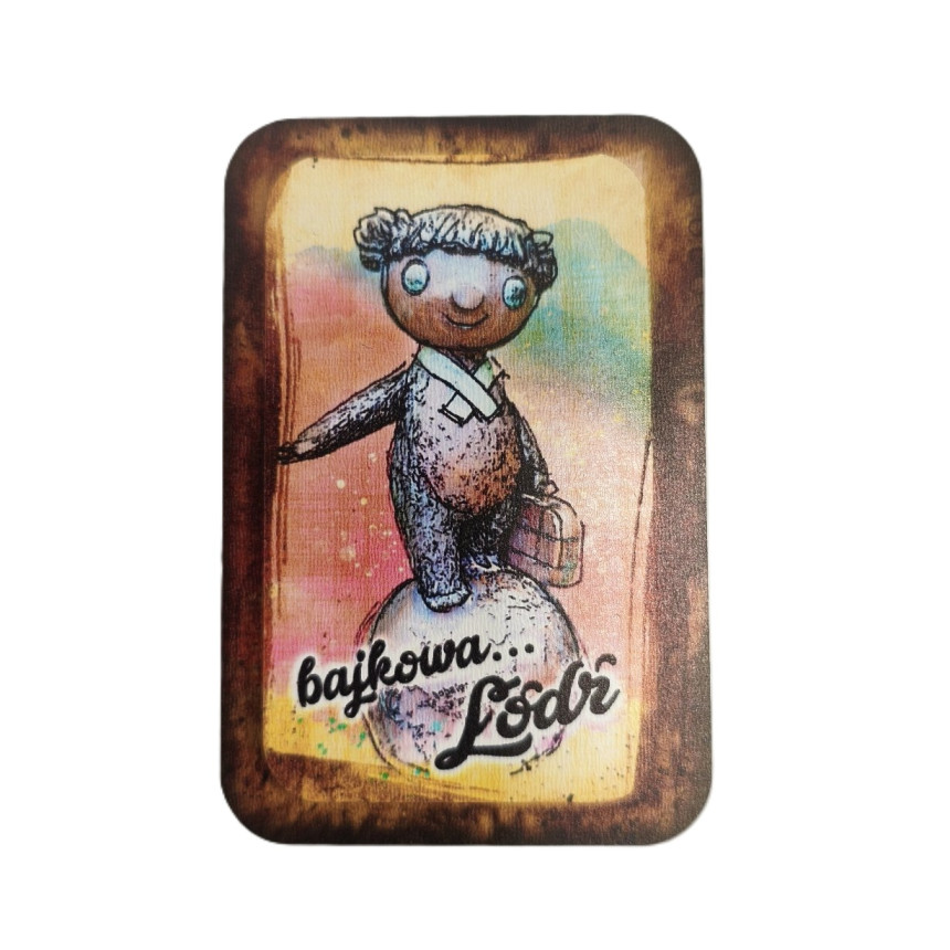 Magnes Drewniany Bajkowy Miś Coralgol