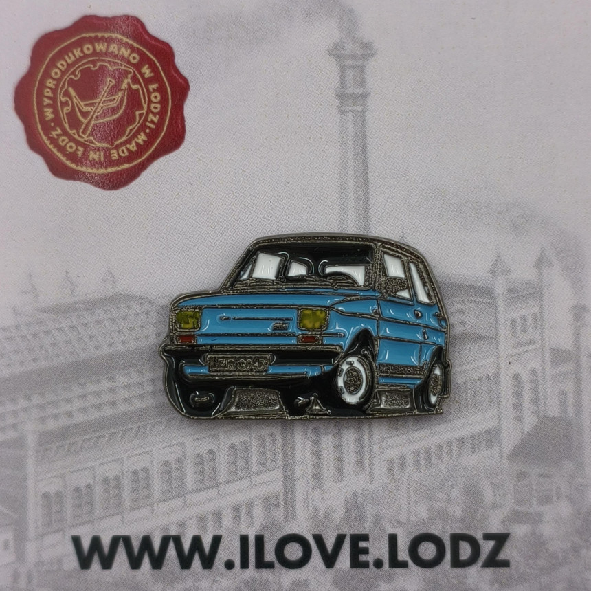 Pin Fiat 126p różne kolory
