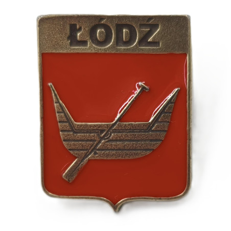 Pin kolorowy herb Łodzi