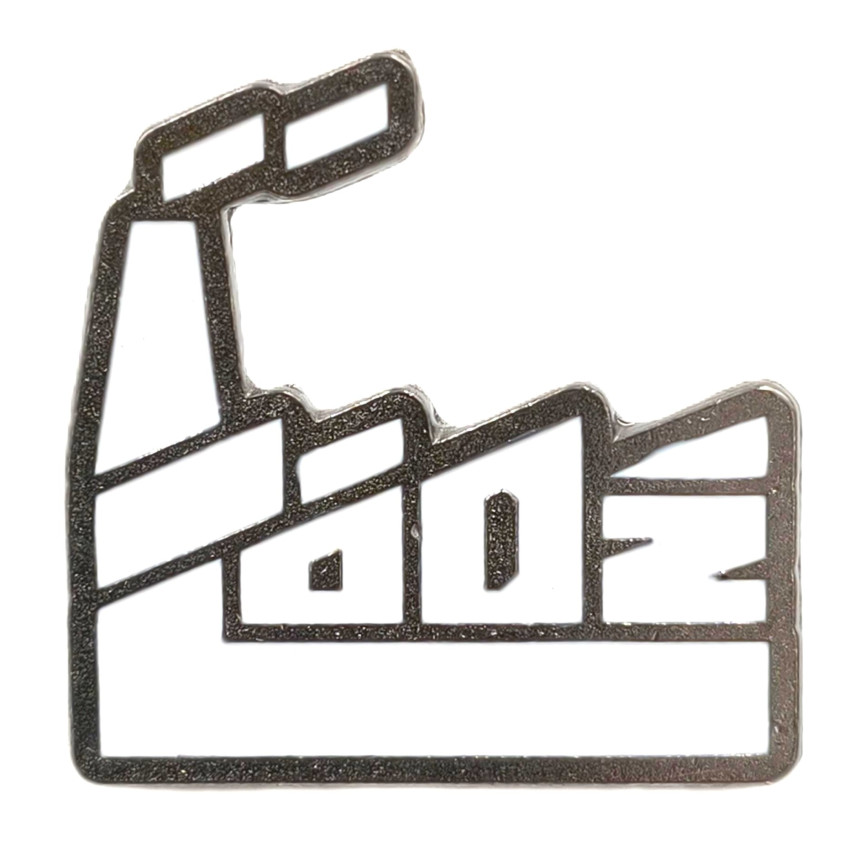 Pin kolorowy FABRYKA BIAŁY