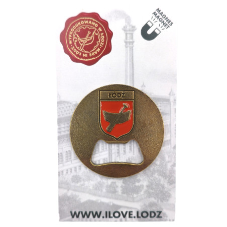 Otwieracz okrągły magnes herb