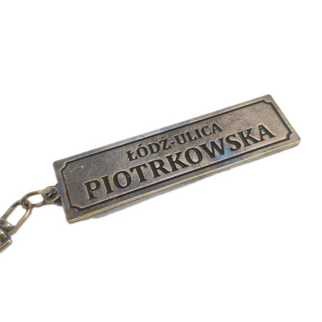Brelok metalowy Piotrkowska