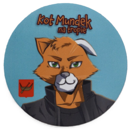 Magnes okrągły KOT MUNDEK na tropie